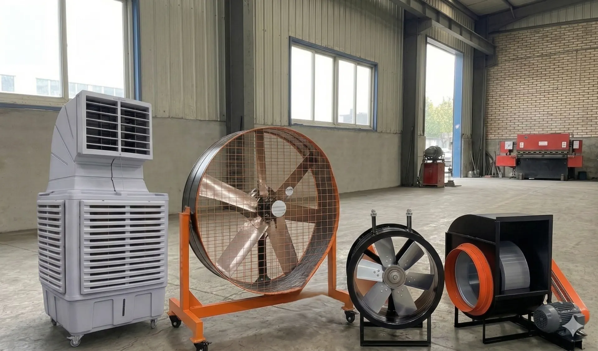Equipamentos industriais de movimentação de ar